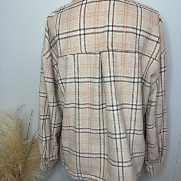 Button Plaid Shacket - Picture 5 of 5